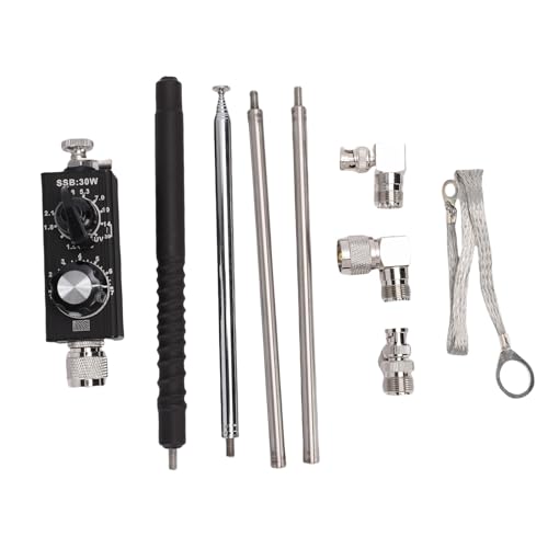 Radio QRP de onda corta portátil ajustable en aleación de aluminio y acero de 30W VHF UHF 5