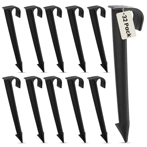 Harrier Hardware 1/2-Inch Irrigation Tubing Hold-Down Anchor Stakes, 1 x 6-Inch, 32-Pack for Garden...