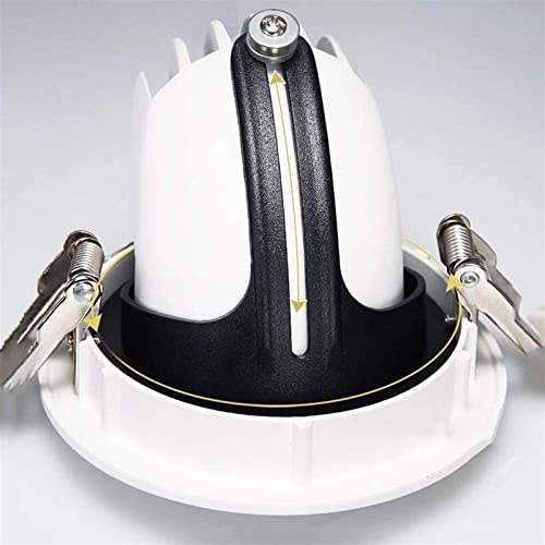 Foco LED empotrable de techo orientable y luz blanca 6000k para iluminación de ropa 6