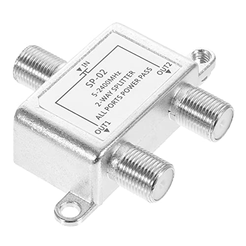 BELLIFFY Cable Splitter Internet and Tv Dual Output Splitter Compatible and Systems Easy Installation for High-Speed Internet and Cable Tv Connections