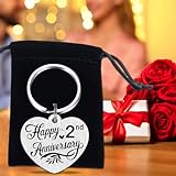 Tangvo 2 Years Anniversary Keychain - Happy 2nd Wedding Anniversary Presents Gifts - Image 6