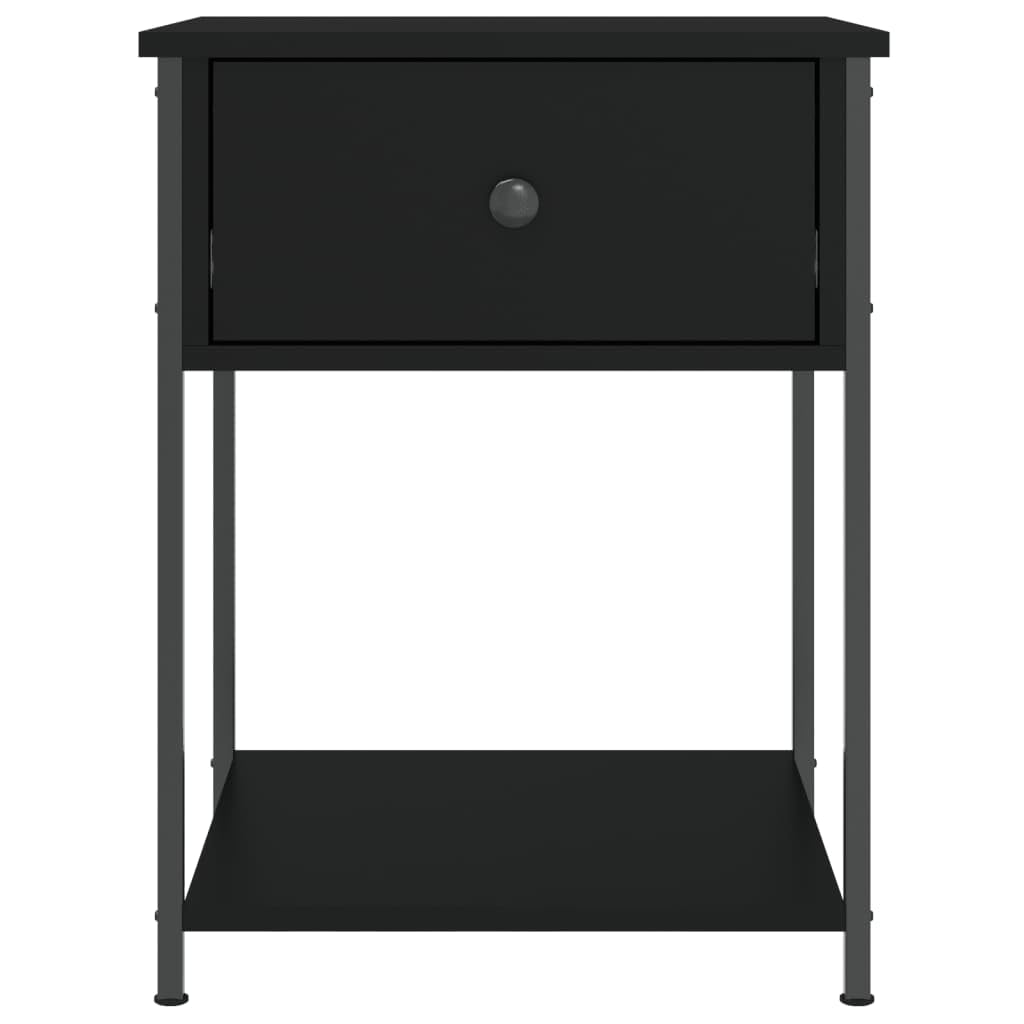 Mobiletto portaoggetti Comodino per camera da lettoComodini 2 pz Neri 44x45x58 cm in Legno MultistratoAdatto alle camere da letto