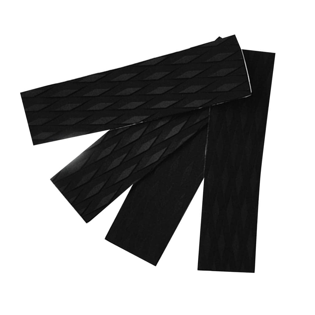 Sharplace 7 Pièces Antidérapantes Black EVA Surfboard Surf Traction Pad Pad Grips Tail Pads