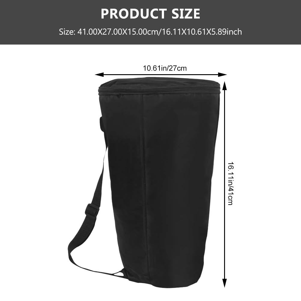 ifundom 8 Inch African Drum Bag Snare Drum Case Shoulder Bag Knapsack Gig The Tote Bag Music Instrument Storage Bag Waterproof Oxford Cloth Water-proof Bag Musical Instrument