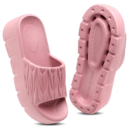 Image of EVA Women Slider | Lightweight Cushioned Slip-On Slides | Anti-Skid, Water-Friendly, Quick-Dry | Indoor /Outdoor Comfort