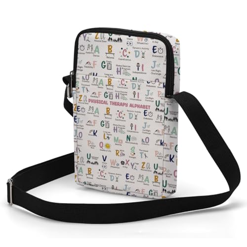 Decohim Physical Therapy Crossbody Bag, Sling Bag for Women, Occupational Physical Therapist PT PTA Therapy Gifts for Graduation Appreciation Birthday Small Messenger Bags Adjustable Strap Purse