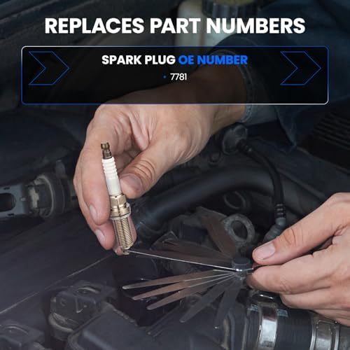 Image of 7781 Iridium Spark Plugs 8 Pack - Compatible with Chrysler 300 Pacifica Sebring Town & Country Compatible with Dodge Avenger Challenger Charger Grand Caravan Journey Magnum Nitro, VW Routan
