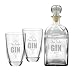 Produktbild 4you Design Set Gin-Karaffe & 2 Gin-Gläser Am Ende ergibt Alles einen Gin - Geschenkset - Ginliebhaber - edel Gravur - Geburtstagsgeschenk - originelle Geschenkidee