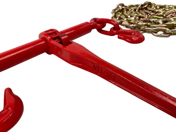 3/8 x 20' grade 70 Binder Chain with 2 clevis grab hook and 5/16-3/8 Ratchet Load Binder KIT