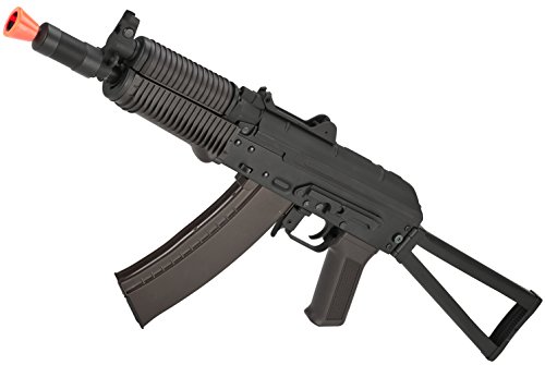 Evike Airsoft - Cyma Standard Stamped Metal A.k.74U Airsoft Aeg Ri.fle W/Folding St.ock And Polymer Furniture (Package: G.un Only) #TOP17