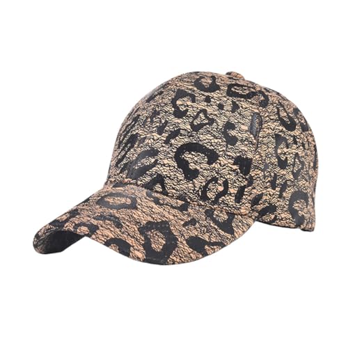 Casquette baseball léopard automne hiver avec calotte rigide unisexe
