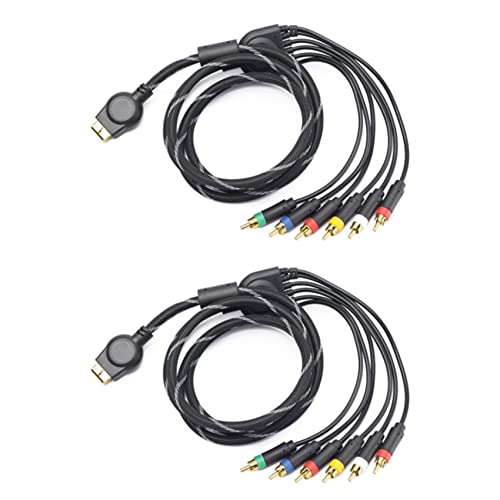Speesy 2X Adecuado para Component PS2 / PS3 de 1,8 M Adecuado para accesorios para cables de juego de alta resolución PS 2/3
