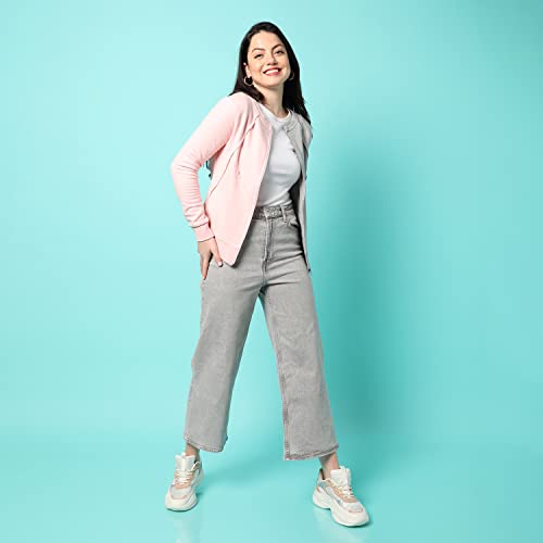 Image of PINACOLADA Women's Sweatshirt with Hoodie Regular Fit for Casual Wear | Cotton Blend Fabric | Hoodie Sweatshirt Crafted with Comfort Fit and High Performance for Everyday Wear