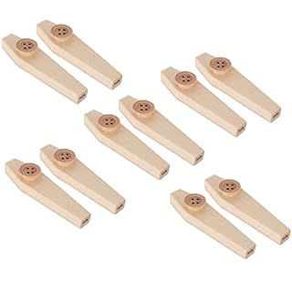 Classic Cantabile KW1 kazoo bois set de 10 - Les Beatles, Paul McCartney, John Lennon, RIngo Starr, George Harrison