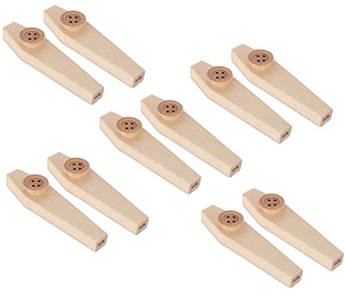 Classic Cantabile KW1 kazoo bois set de 10 - Les Beatles, Paul McCartney, John Lennon, RIngo Starr, George Harrison Classic Cantabile KW1 kazoo bois set de 10