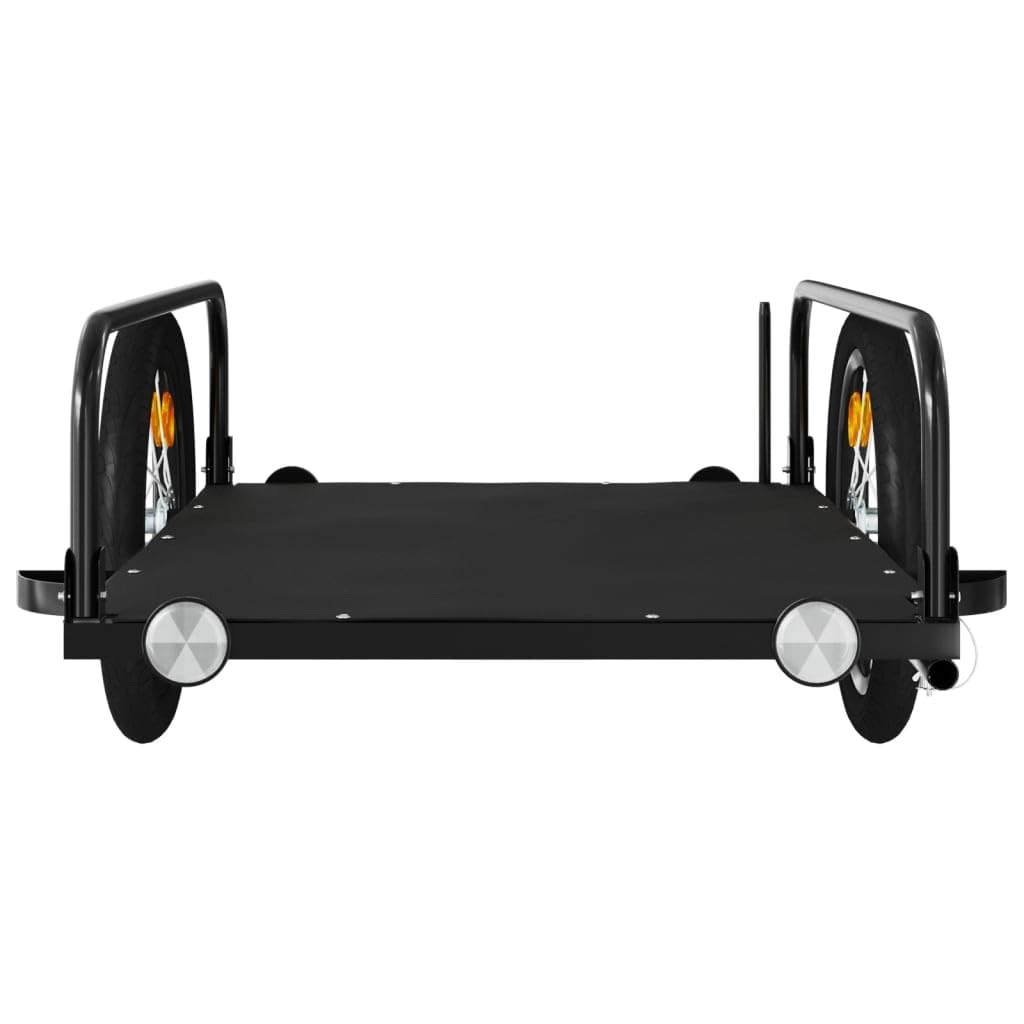 Genérico Remolque para Bicicletas Hierro Negro 126x63x34 cm,Deportes,Actividades al Aire Libre,Ciclismo,Accesorios para Bicicletas,Remolques para Bicicletas,94202
