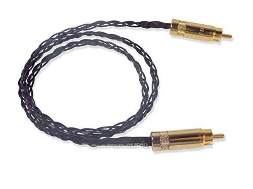 Cable RCA Eclipse de 1,5 m contra interferencias con conectores dorados