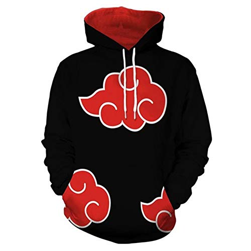 Naruto Hoodie Cosplay Costume 3D Printed Pullover Sweatshirt Zipper Jacket (Medium, Color 10)