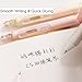 MOZXIRZ 4 Pcs Cute Retractable Pens Cat Gel Pens Gliiter Aesthetic Pen 0.5mm Fine Point Black Ink Smooth Writing Kawaii Cartoon Kitty Pen for Women Girls Office School Supplies (4Pcs Gliiter Cat)