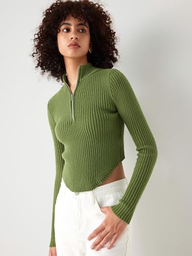 Image of CIDER Women's Rib Knit Long Sleeve Sweater