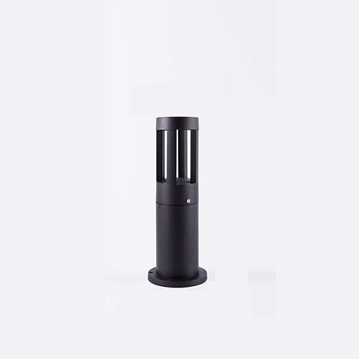 GUOCC Creative LED Lawn Light Outdoor Waterproof Modern Landscape Lamp Floor Lamp Cylindrical Garden Lamp Decoration Lamp Warm Yellow Light Column Lamp Black Lawn Lamp Lights Fixture (Size : 40)