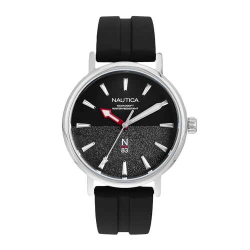 Image of Nautica Round 42mm Black Dial Analog Men Watch - NAPMYF309