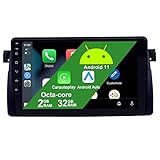 📲◄Wireless&Wired Carautoplay/Wired Android Auto►Passend für bmw e46 Radio mit eingebautem Wireless Carautoplay und Android Auto, können Sie das Android Autoradio mit Ihrem iPhone oder Android Telefon über Bluetooth verbinden und direkt auf die Apps auf Ihrem Telefon zugreifen, was Ihnen die Möglichkeit gibt, GPS-Navigation, Musiksoftware, Anrufe, Nachrichten und andere Funktionen zu genießen, während Sie sich auf die Verkehrssicherheit konzentrieren.