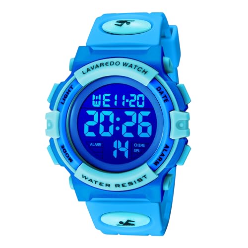 Image of Kids Watch,Boys Watch for 3-15 Year Old Boys,Digital Sport Outdoor Multifunctional Chronograph LED 50 M Waterproof Alarm Calendar Analog Watch for Children with Silicone Band,Kids Gift
