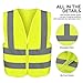 Neiko High Visibility Safety Vest ANSI Class 2, No Pocket, Neon Yellow, 3X-Large (3XL)
