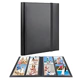 3.5X5 Photo Album, Photo Albums for 3.5x5 Photos Holds 208, 3X5 Photo Book Black Inner Page with Str