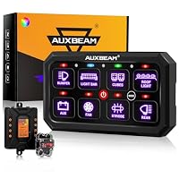 Amazon.co.jp: Auxbeam 12ギャングスイッチパネル RB120 トグル