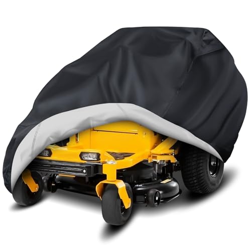 Zero Turn Mower Cover with Bagger Attachment, Riding Lawn Mower Covers Waterproof Heavy Duty 600D...