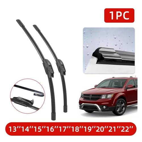 Escobilla limpiaparabrisas tipo J universal de goma resistente para coche 3