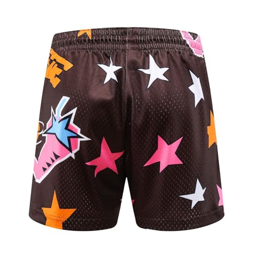 DIOTSR Mens Graphic Basketball Shorts Drawstring Running Workout Shorts Summer Cool Casual Shorts2