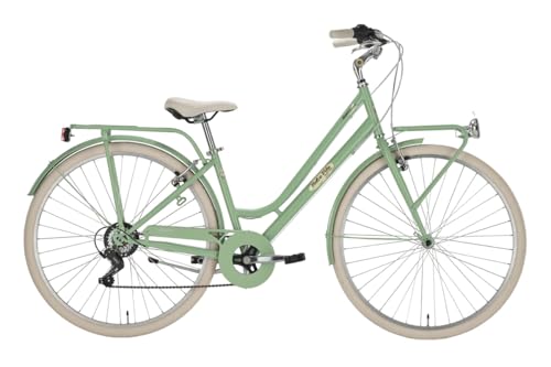 Telaio in acciaio; Cambio Shimano 6 Velocità TY21; Peso circa 17 kg; Copertone e camera d'aria 28