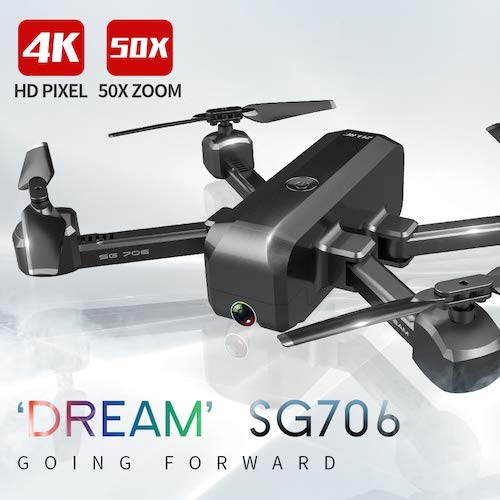HaiMa Sg706 Drone Con 4K Wifi 1080P Doppia Fotocamera Quadcopter Altezza Di Stabilità Del Flusso Ottico Rc Giocattolo - 4K Con Borsa Di Stoccaggio Cina