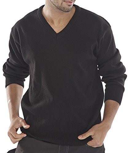BeeSwift (BEESQ) Maglia Collo A V in Acrilico Click Nero M