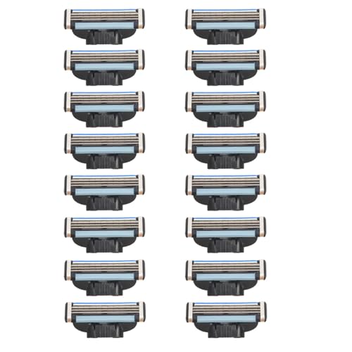 Cuchillas de Afeitar Turbo para Hombres,16 PCS Repuesto para Cuchillas de Repuesto Compatibles con Mach 3 Recambios Profesionales Mach 3 Cuchillas Afeitar Universales para Padre Novio