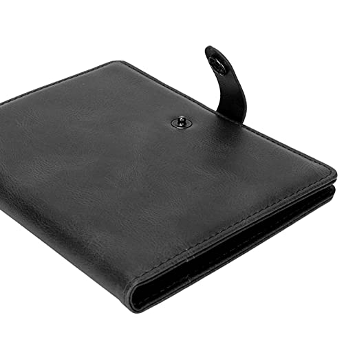 ASHATA Capa para passaporte, carteira de couro, capa de couro para passaporte, capa de couro PU, cap