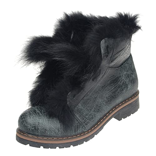 Ankle Fur Boots, Genuine Fox Fur 