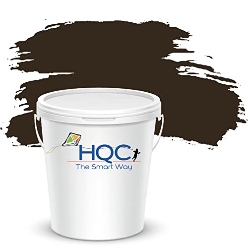 HQC Fence Paint and Garden Shed Paint | Garden Paints | Furniture Paint | Wood Paint | Outdoor Paint | Garden Fence | Quick-Drying Paint | Protection Paint (5L, Brown)