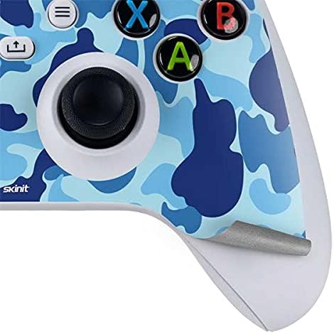 Skinit Decal Gaming Skin Compatible with Xbox Series S Controller - Light Blue Street Camo Design