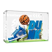 NAOCARD Acrylic Display Case Compatible with Lego Set x Nike Dunk, Dust-Proof Protective Showcase Box for Lego 43008(Only Case - Model Not Included)