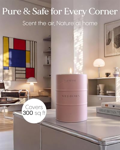 Image of M&SENSE Wild Rose Large Natural Scented Candle, 120 Hours Long Lasting Soy Candles 21.2oz, Stress Relief Luxury Aromatherapy Candles for Women, Romantic Candle Valentines Day Gifts