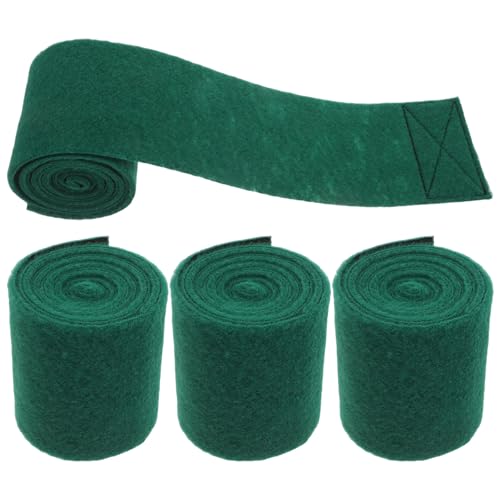 Protector de árbol para slackline en el jardín, pack de 4 soportes verdes estables