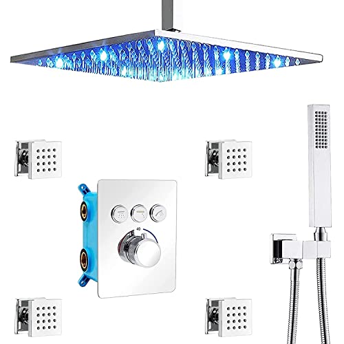 Système de douche thermostatique anti-brûlure avec douchette