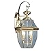 Livex Lighting 2251-01 Monterey - Two Light Outdoor Wall Sconce, Antique Brass Finish with Clear Beveled Glass
