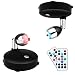 LEASTYLE Wireless Spotlight Battery Operated Spot Light Up Lights Indoor Mini Accent Lights Dimmable Art Lights LED Spotlights with Remote Stick on Anywhere Rotatable Wall Light (RGB 2 Pack)