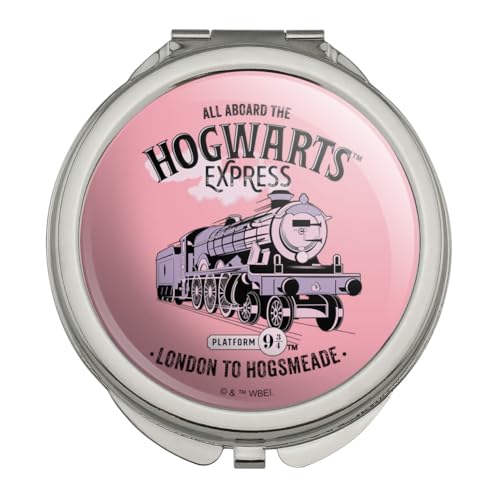 GRAPHICS & MORE Harry Potter All Aboard The Hogwarts Express Compact Travel Purse Handbag Makeup Mirror