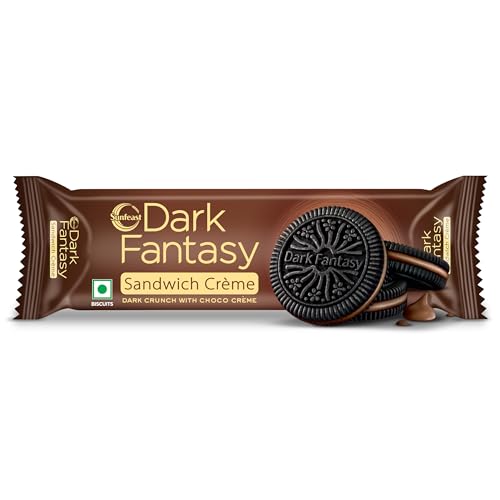 Image of Sunfeast Dark Fantasy Creme, Made With Real Chocolate, 83g